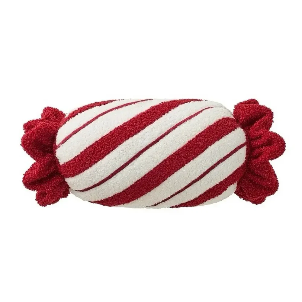 NWT My Texas House Candy Cane Christmas Pillow 18x6 Plush Holiday Decor
